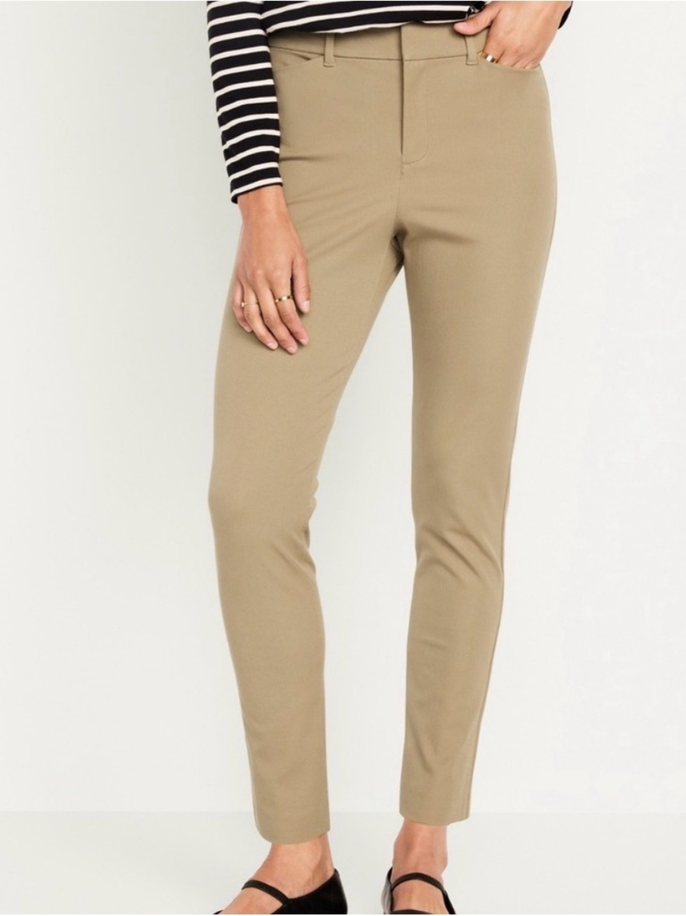Old Navy Khaki Pixie Skinny Ankle Pants
